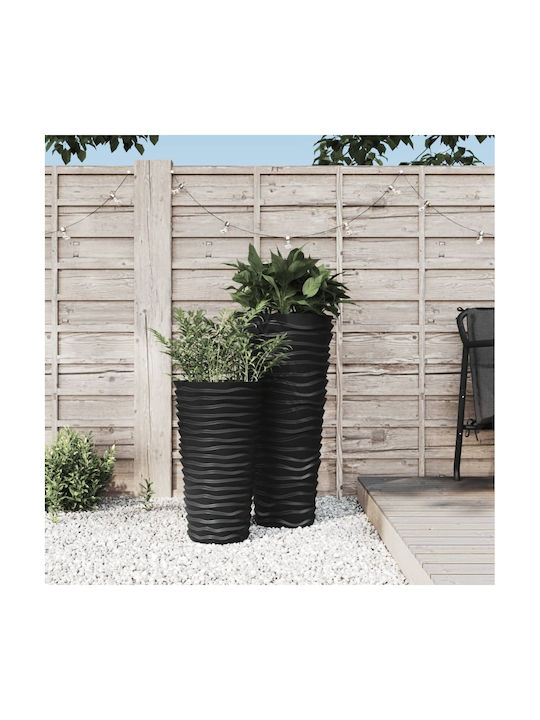 vidaXL Flower Pot Charcoal 364689