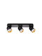 Eko Light Andy Dreifach Spot mit Fassung GU10 in Schwarz Farbe
