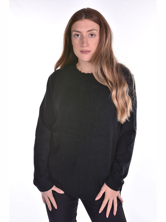 Raiden Women's Long Sleeve Sweater Black