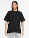 Sportswear Essential Γυναικείο Αθλητικό T-shirt Μαύρο