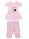 Kinderbekleidungsset mit Sommer Leggings 2 Stück Rosa Minnie