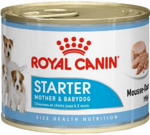 Royal Canin Starter Mousse Wet Food for Puppies in Cans with Meat 195gr