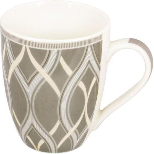 Max Home Becher aus Porzellan Weiß 340ml