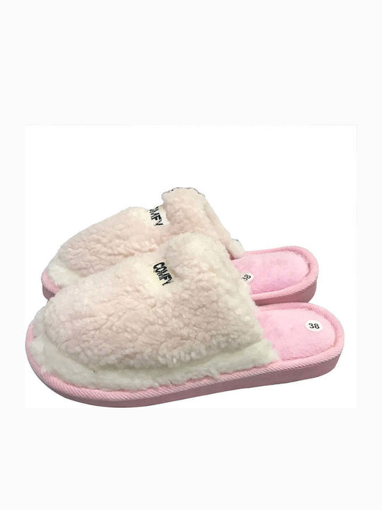 Ustyle Winter Damen Hausschuhe Rosa