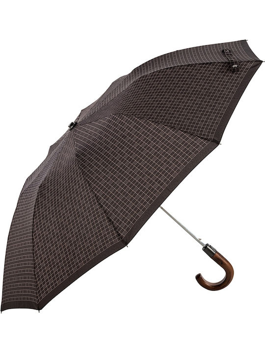 Guy Laroche Rezistent la vânt Umbrelă de ploaie Compact Brown