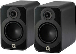 Q-Acoustics 5020 Pair of Hi-Fi Speakers Bookself W18xD29.3xH28.4cm. Black