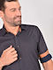 Long-sleeved Cotton Shirt Blue