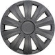 Mammooth Car Hubcap Set 15" 4pcs Black
