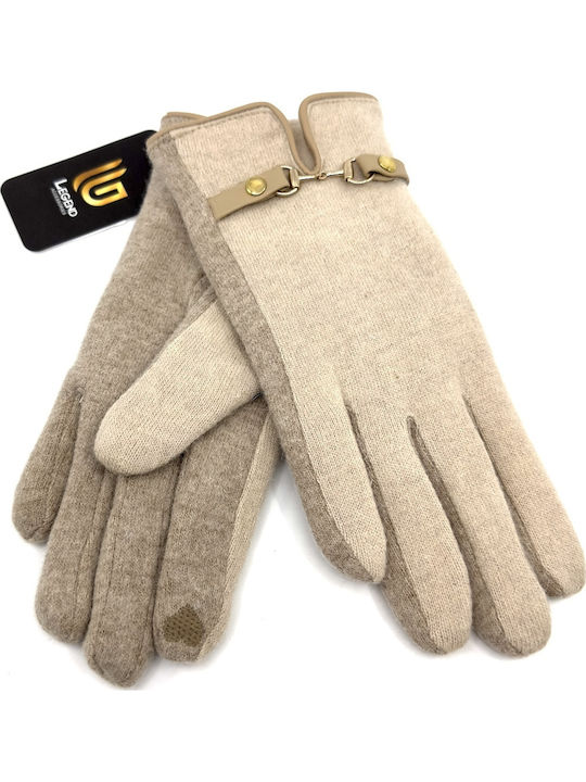 Women's Woolen Touch Gloves Beige