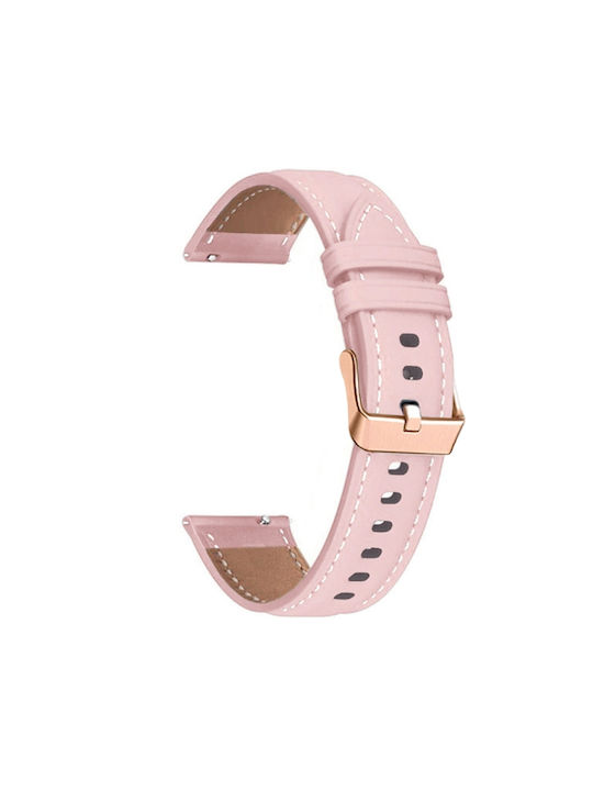 Clasp Strap Leather Rose Gold (Amazfit GTS 3)