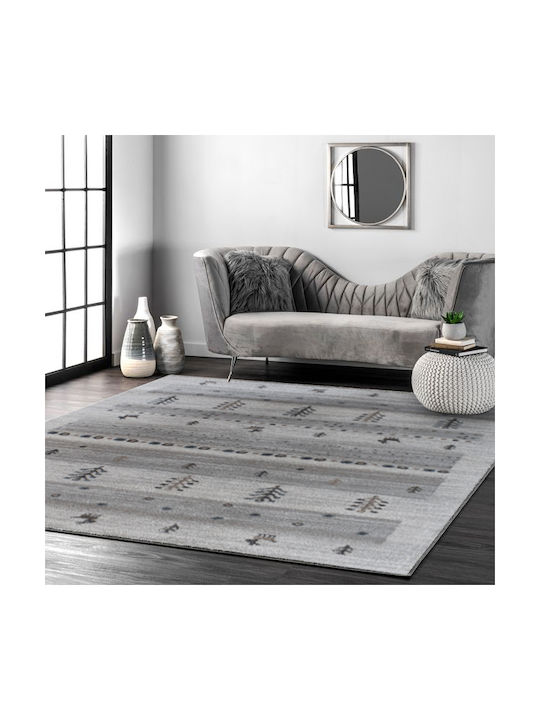 Rug Rectangular Grey