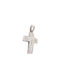 Velegrakis Men's White Gold Cross 14K