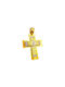 Velegrakis Damen Gold Kreuz 14K