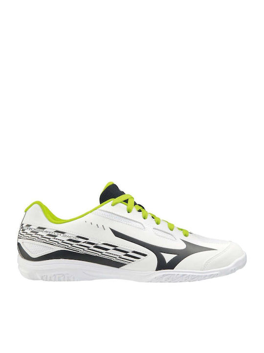 Mizuno Crossmatch Sword Ποδοσφαιρικά Παπούτσια Σάλας Λευκά