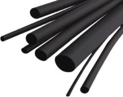 Heat-Shrink Tubing with Shrinkage Ratio 2:1 Black 03.020.0071