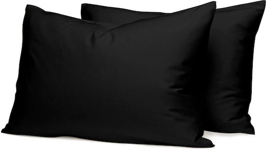 Palatex Solid Line Set Coverlet Single Black 160x240cm 2pcs