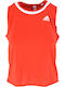 adidas adidas Knotted H33699 Damen Tennisbekleidung Rote Bluse