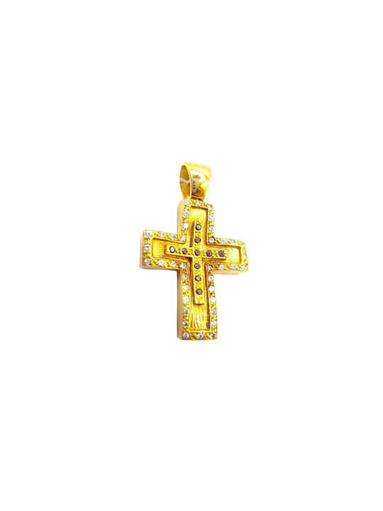 Velegrakis Damen Gold Kreuz 14K