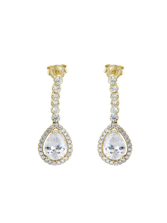 Senzio Belibasakis Earrings made of Gold 14K with Stones