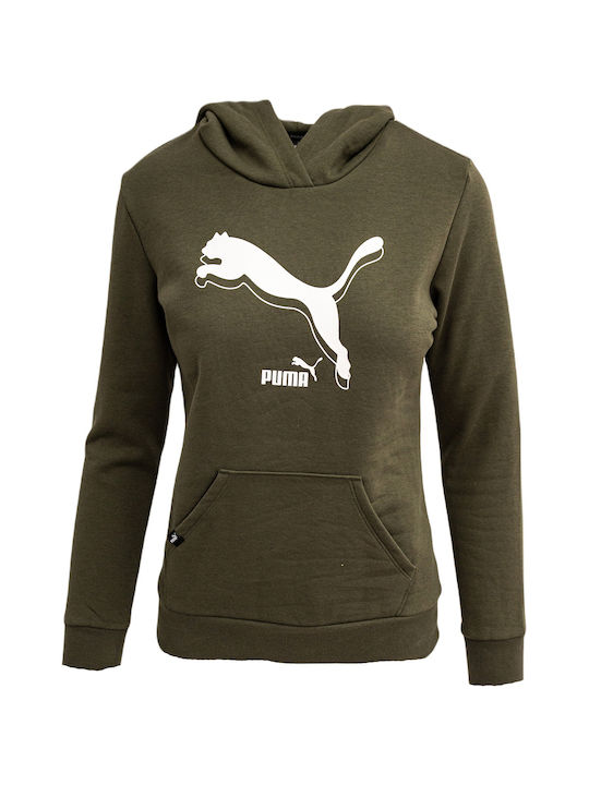 Puma Women's Hooded Sweatshirt Green