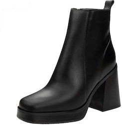 Sante Day2day Women's Leather High Heel Boots Black
