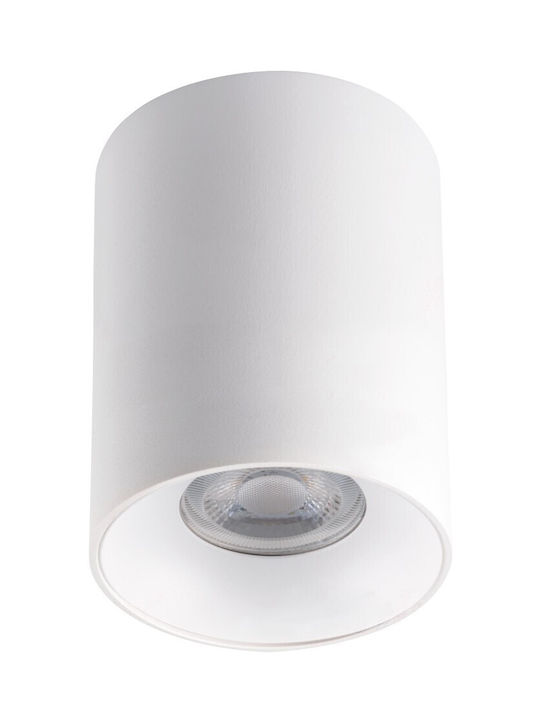 Avide ABDLR-97140-W Single White Spot with GU10 Lamp Adapter