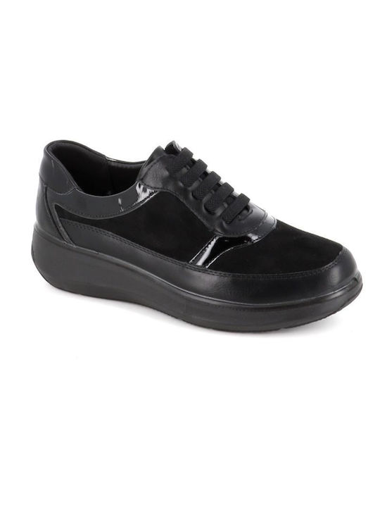 B-Soft Damen Sneakers Schwarz