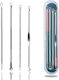 Set of 4 Tools for Blackhead and Sebum Removal Blemish Removal Tool Set 4pcs
