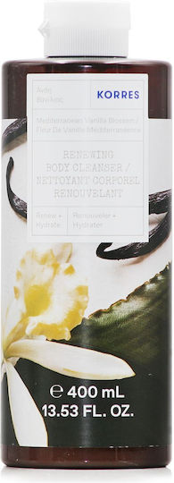 Korres Renewing Bubble Bath Gel with Aloe Vera & Vanilla Scent 400ml