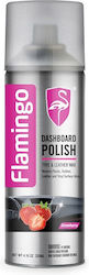 Flamingo Spray Polishing for Interior Plastics - Dashboard with Scent Strawberry 220ml 14589