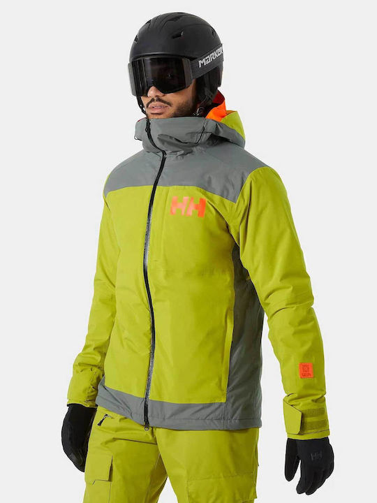 Helly Hansen 65915-452 Ανδρικό Μπουφάν για Σκι & Snowboard Πράσινο