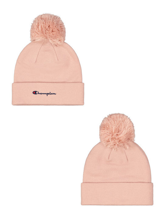 Beanie Unisex Σκούφος Πλεκτός σε Ροζ χρώμα