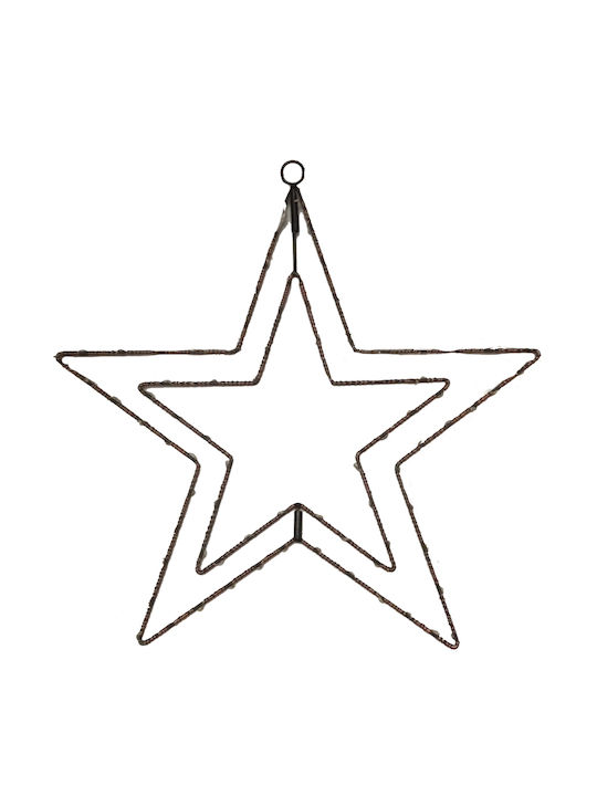 TnS Christmas Decorative Pendant Star Illuminated Plastic Warm White