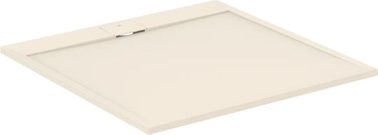 Ideal Standard Square Artificial Stone Shower Beige 120x120x3см