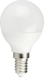 Powertech Λάμπα LED για Ντουί E14 και Σχήμα P45 Φυσικό Λευκό 600lm