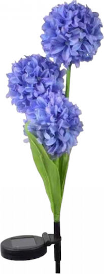 Set 2 Eingesteckte Solarleuchten Blumen mit Blau Licht IP65