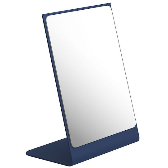 Pam & Co Makeup Mirror Tabletop 10x22cm Blue