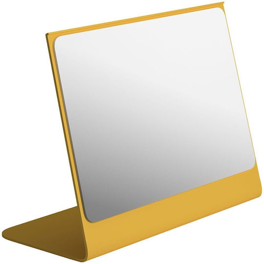 Pam & Co Makeup Mirror Tabletop 10x18cm Yellow