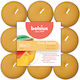 Bolsius Tealights True Scents With Mango Scent In Orange Colour Up To 4 Hours Duration 18 Pieces