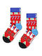 Happy Socks Παιδικές Κάλτσες Kids Κόκκινες