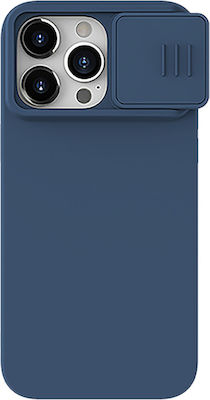 Nillkin Camshield Silky Umschlag Rückseite Silikon Blau (iPhone 15 Pro Max)
