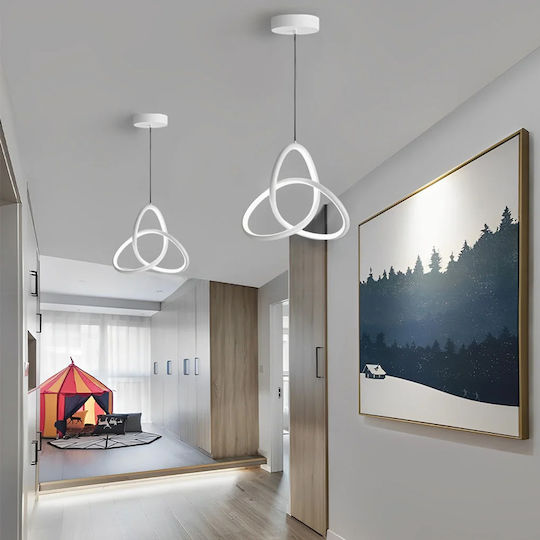 Powertech LED Κρεμαστό Φωτιστικό Λευκό 22x22x100εκ.