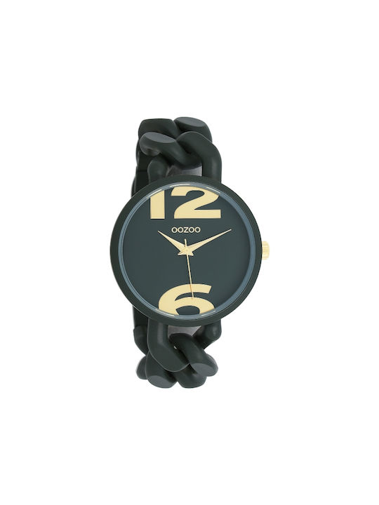 Oozoo Timepieces Uhr mit Grün Keramikarmband