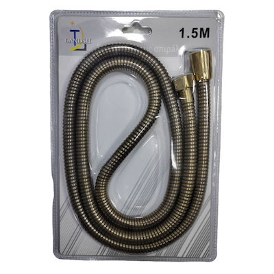 Metallic Shower Hose Bronze