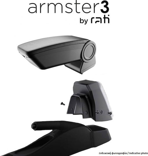 Rati Armster Car PU Armrest for Peugeot 2008 Black