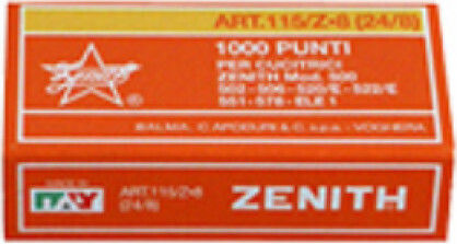 Zenith Σύρματα Συρραπτικού 24/8 1000τμχ 115/Z8