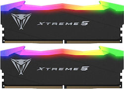 Patriot Viper Xtreme 5 48GB DDR5 RAM με 2 Modules (2x24GB) και Ταχύτητα 8000 για Desktop