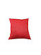 Decotelia Μαξιλάρι Καναπέ London από 100% Βαμβάκι Red 45x65εκ.