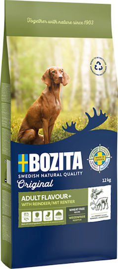Bozita Original 12kg Dry Food Gluten-Free for Adult Dogs with Reindeer