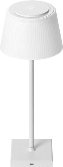 Avide ABLDL-USB-W-4W Μεταλλικό Πορτατίφ LED με Λευκό Καπέλο και Βάση